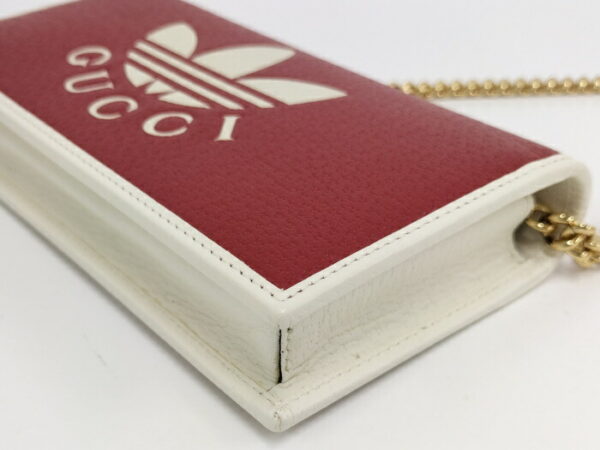 2000087257800519 4 Gucci Chain Wallet Adidas Collaboration Leather Red