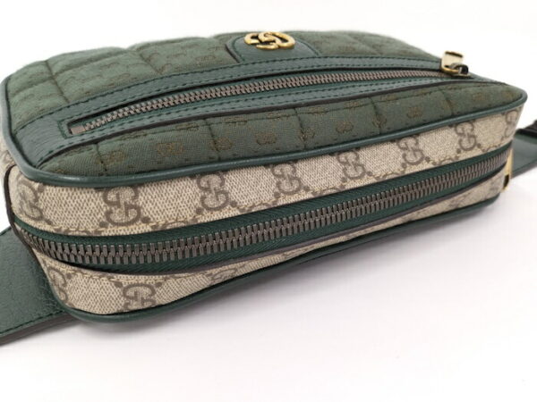 2000087257800579 6 Gucci GG Marmont Body Bag Green