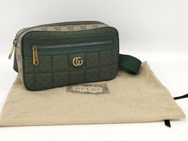 2000087257800579 9 Gucci GG Marmont Body Bag Green