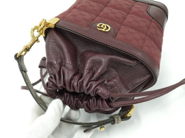 2000087257800582 6 Gucci 2way Shoulder Bag Leather Bordeaux