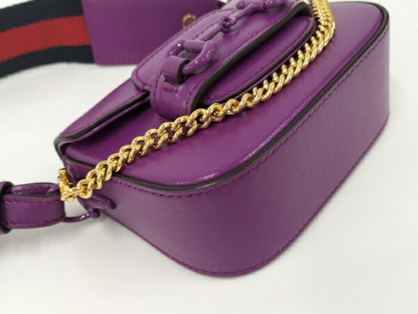 2000087257800583 4 Gucci 1955 2WAY Shoulder Bag Leather Purple