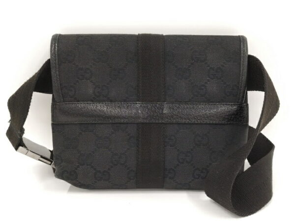 2000087258600119 2 Gucci GG Waist Bag Black