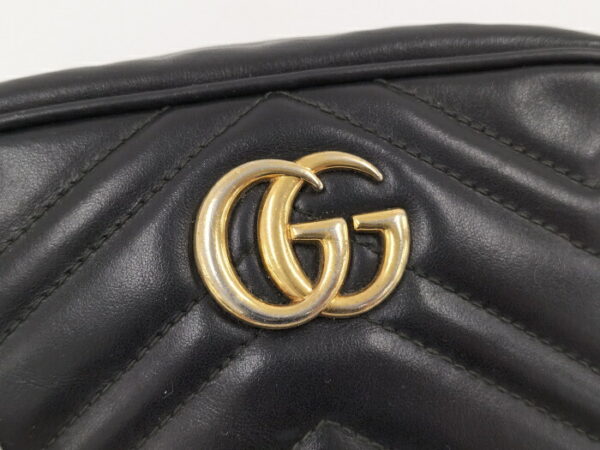 2000087258800246 6 Gucci Shoulder Bag Quilted GG Marmont Black