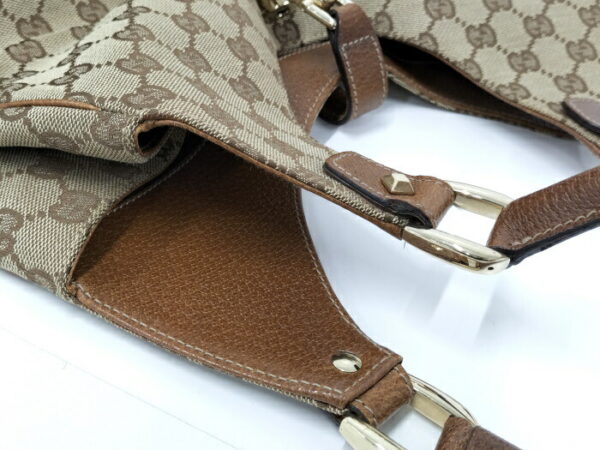 2000088252000328 5 Gucci Jackie Handbag GG Beige Brown