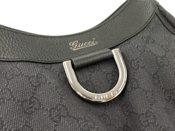 2000088252000377 7 Gucci Abbey Handbag Leather Black