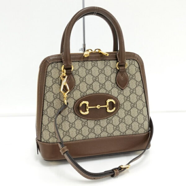 2000088258200291 1 Gucci Handbag Horsebit Beige Brown