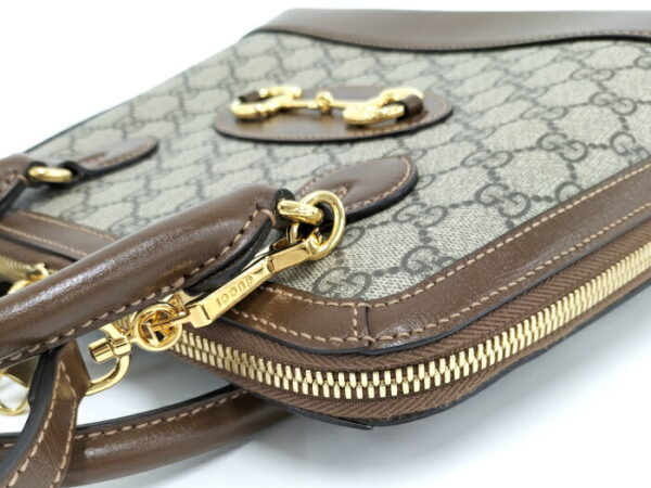 2000088258200291 5 Gucci Handbag Horsebit Beige Brown