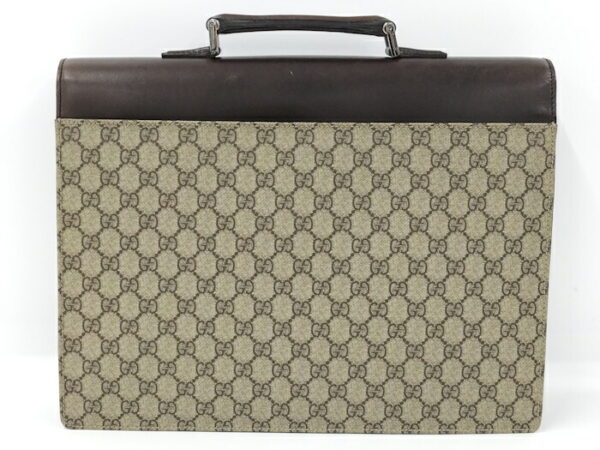 2000088258200328 2 Gucci Briefcase GG Supreme Leather Beige