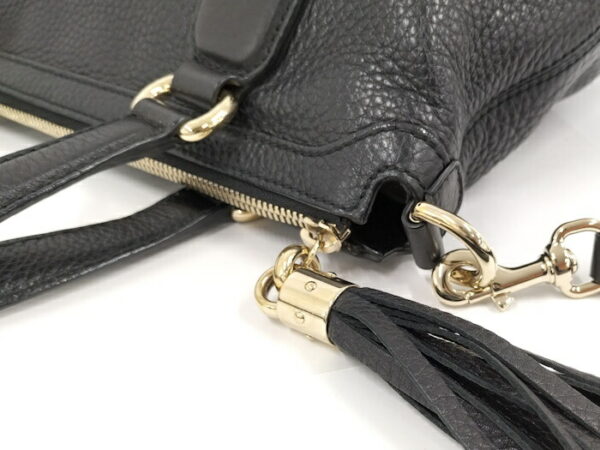 2000088258900128 5 Gucci 2WAY Shoulder Bag Leather Black