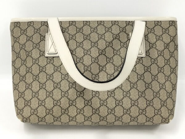 2000088259300114 2 Gucci Tote Bag GG Supreme Leather Beige