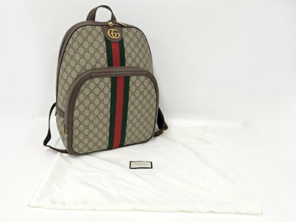 2000097252800071 10 Gucci Ophidia Backpack GG Supreme Brown