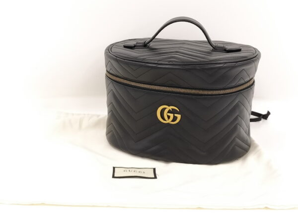 oppo 256 Gucci Vanity Bag Leather Black