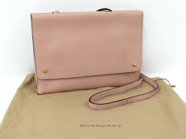 2000169252000024 10 Burberry Shoulder Bag Leather Pink