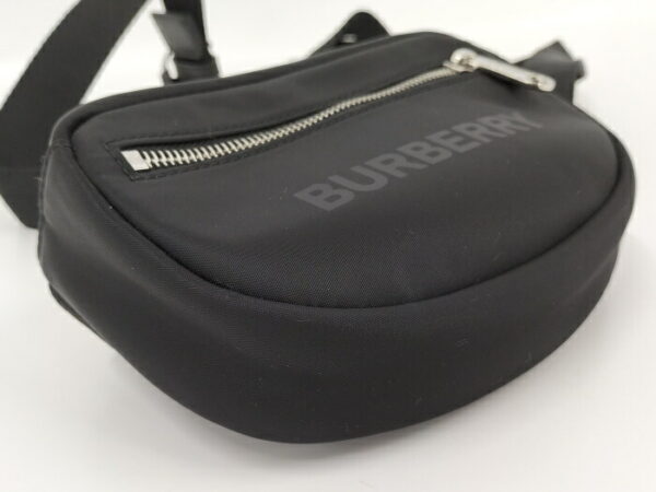 2000169252000026 3 Burberry Waist Bag Logo Motif Nylon Black