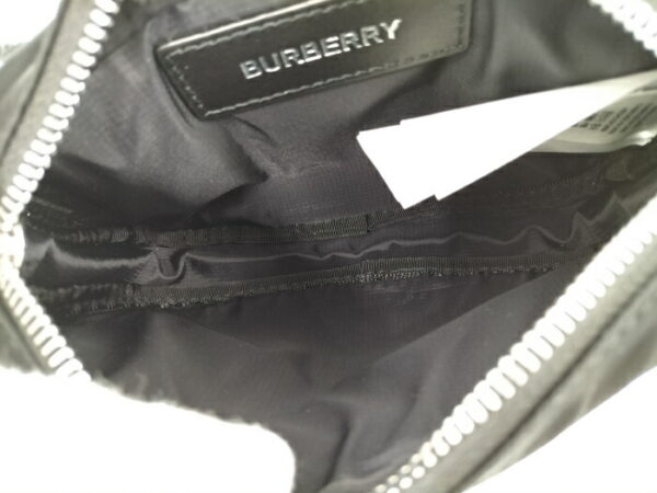 2000169252000026 9 Burberry Waist Bag Logo Motif Nylon Black