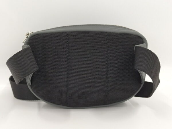 2000169252000027 2 Burberry Waist Bag Logo Motif Nylon Charcoal Gray