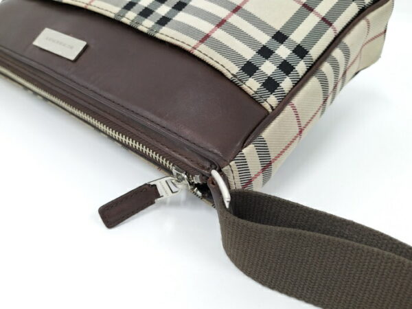 2000169252000031 5 Burberry Shoulder Bag Nova Check Leather Beige