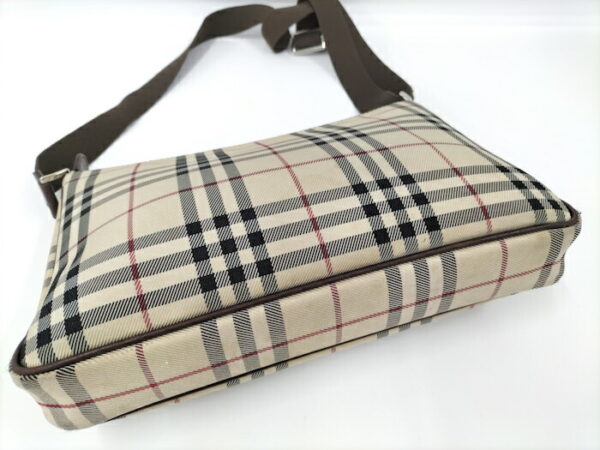 2000169252000031 6 Burberry Shoulder Bag Nova Check Leather Beige