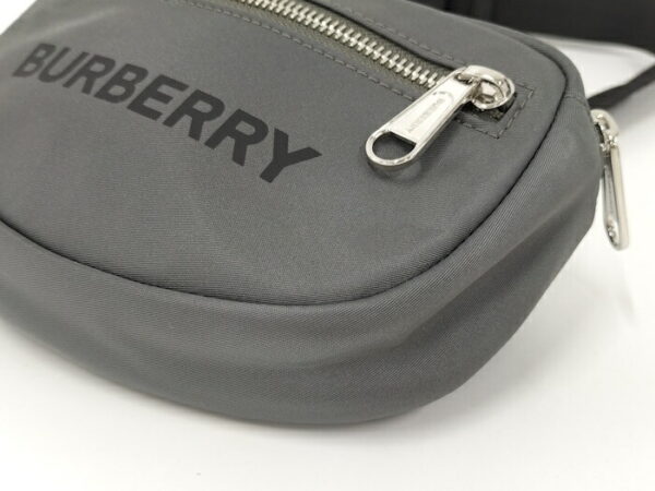 2000169252000034 4 Burberry Waist Bag Nylon Charcoal Gray