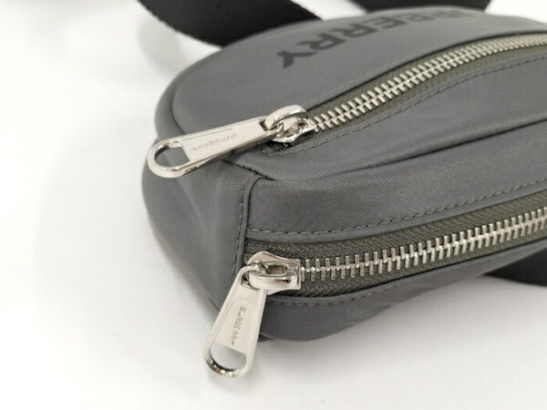 2000169252000034 6 Burberry Waist Bag Nylon Charcoal Gray