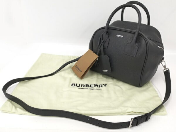 2000169252000053 10 Burberry 2WAY Handbag Leather Black