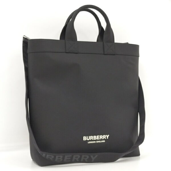 2000169252000056 1 Burberry 2WAY Shoulder Bag Handbag Nylon Black