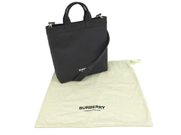 2000169252000056 8 Burberry 2WAY Shoulder Bag Handbag Nylon Black