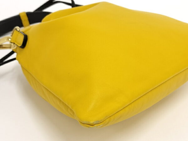 2000207257600019 5 Fendi Small Yellow Leather Pouch