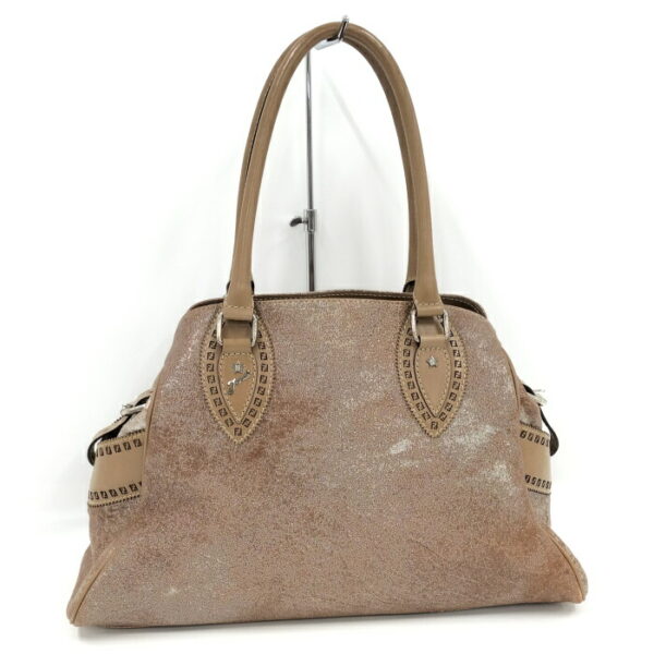 2000208252000051 1 Fendi Etnico Lame Tote Bag Brown