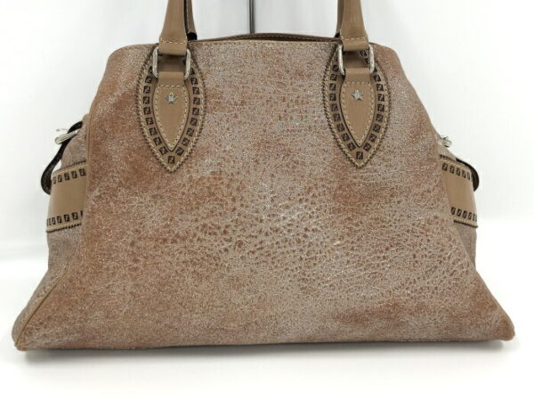 2000208252000051 2 Fendi Etnico Lame Tote Bag Brown