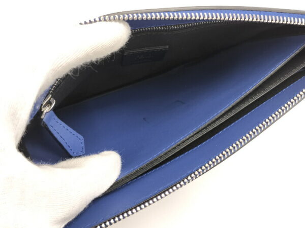 2000208259700027 7 Fendi Monster Bugs Eye Leather Clutch Bag Blue