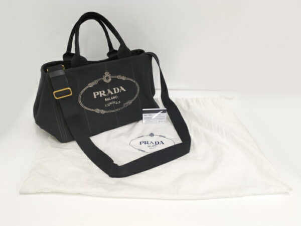 2000231257600098 10 Prada 2WAY Tote Bag Kanapa Black