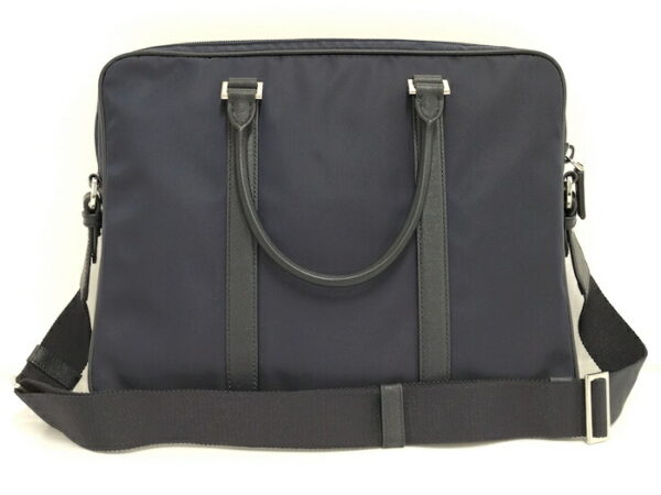 2000231257600101 2 Prada 2WAY Briefcase Nylon Navy