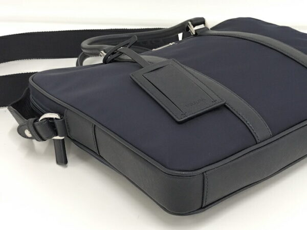 2000231257600101 4 Prada 2WAY Briefcase Nylon Navy