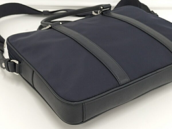 2000231257600101 5 Prada 2WAY Briefcase Nylon Navy