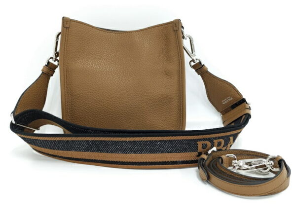 2000231257700316 2 Prada Mini Shoulder Bag Leather Brown