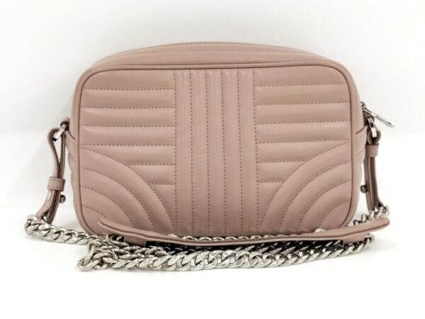 2000231257800284 2 Prada Chain Shoulder Bag Diagram Logo Leather Pink