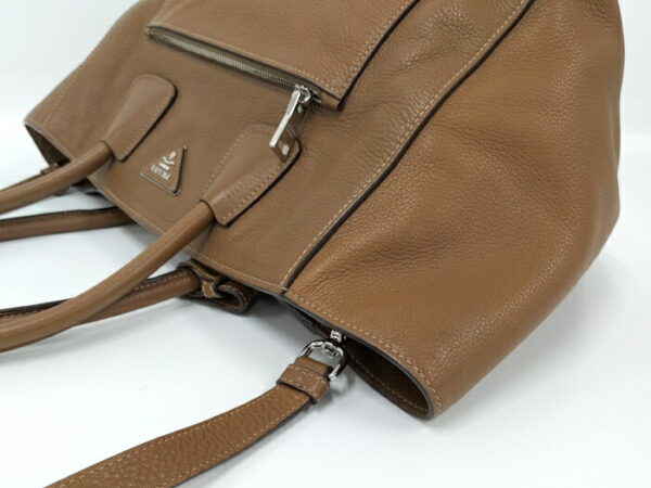 2000231258200326 5 Prada 2WAY Shoulder Bag Leather Brown