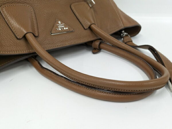 2000231258200326 6 Prada 2WAY Shoulder Bag Leather Brown