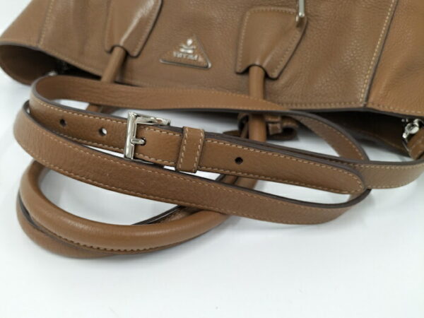 2000231258200326 8 Prada 2WAY Shoulder Bag Leather Brown