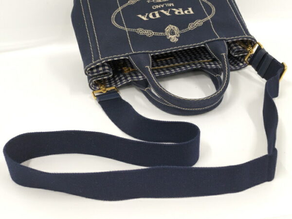 2000231258300081 4 Prada Kanapa 2WAY Tote Bag Navy