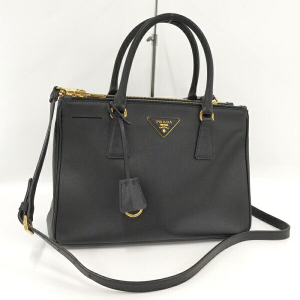 2000231258500097 1 Prada 2WAY Bag Saffiano Black