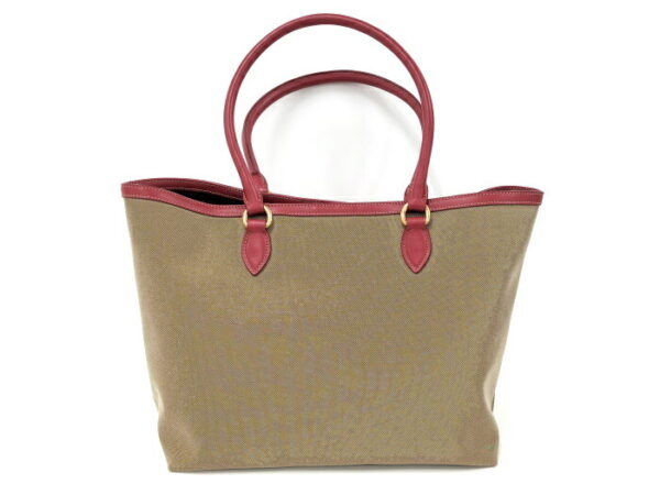 2000232252400015 2 Prada Tote Bag Canvas Beige Red