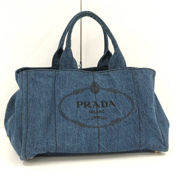 2000232253000004 1 Prada Kanapa Tote Bag Handbag Denim Blue