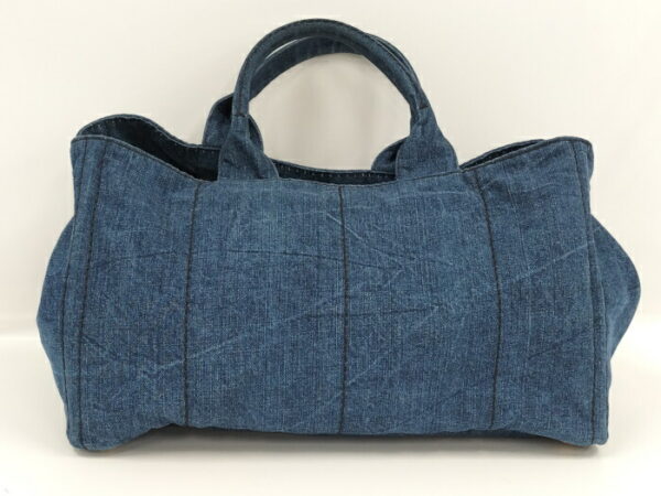 2000232253000004 2 Prada Kanapa Tote Bag Handbag Denim Blue