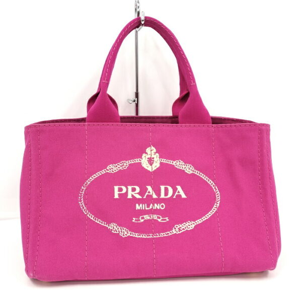 2000232257100079 1 Prada Kanapa Tote Bag Canvas Pink