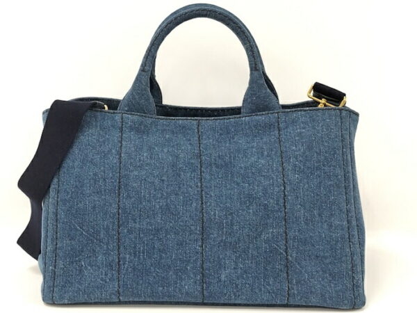 2000232257800223 2 Prada Kanapa 2WAY Shoulder Bag Denim Blue