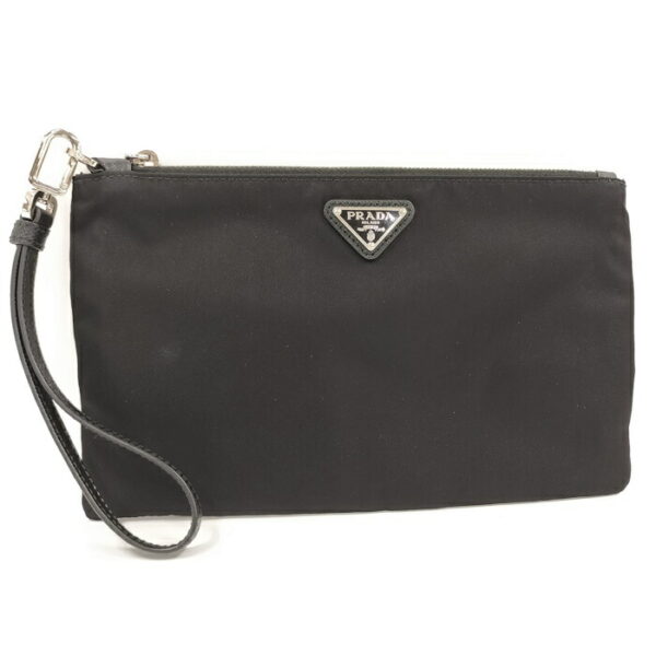 2000232259700069 1 Prada Clutch Bag Nylon Black