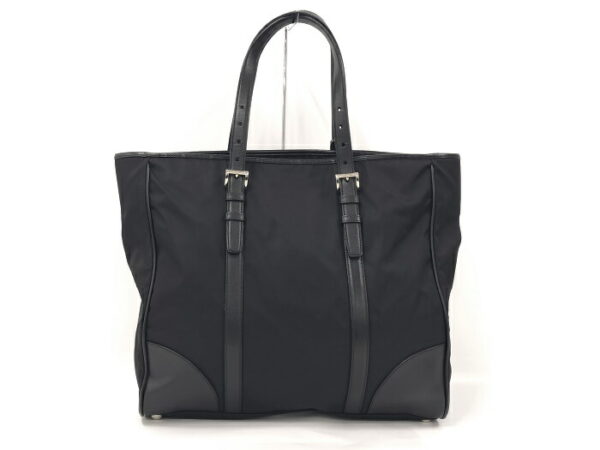 2000241252000054 2 Prada Tote Bag Logo Nylon Black