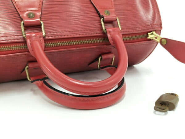 2000345258500090 6 Louis Vuitton Speedy 25 Handbag Epi Castilian Red